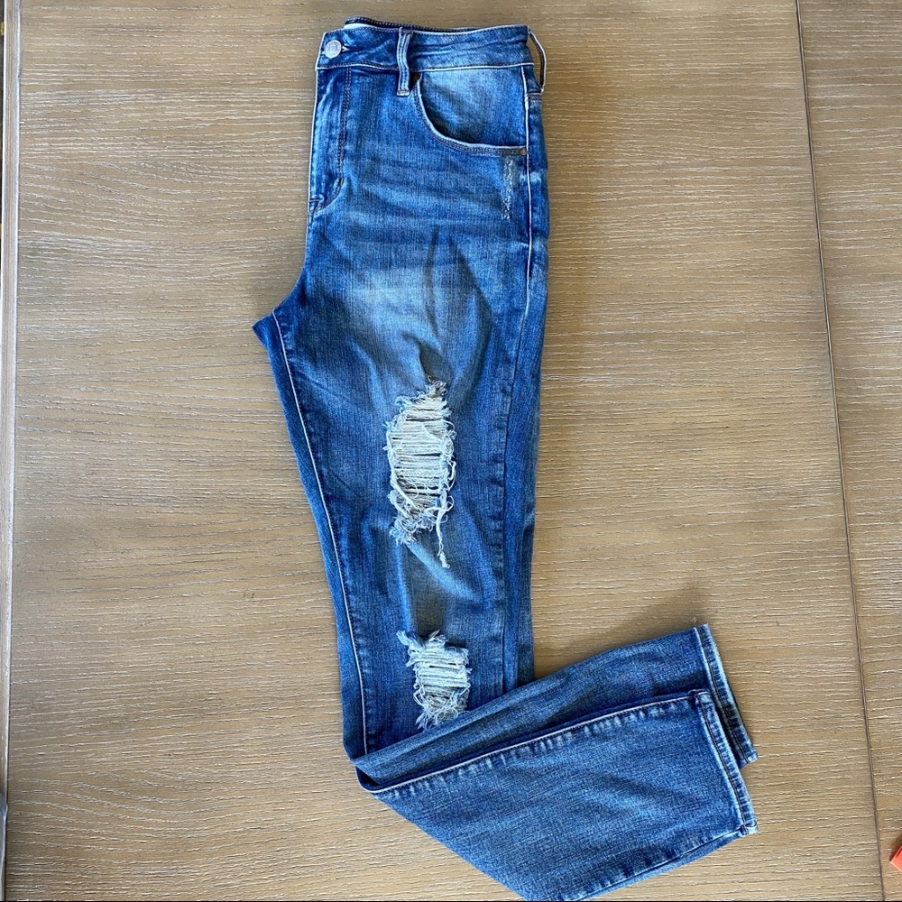 PacSun High Rise Skinniest Jeans Distressed size 27/4
